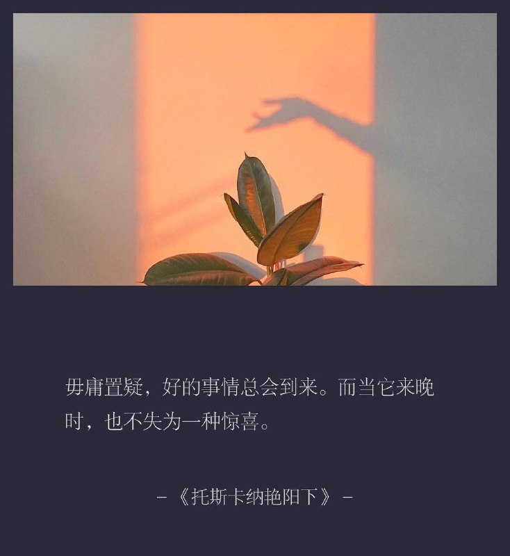 ⛱️标签：#一言 #晚安🌠频道：@ArgunRiver🌌投稿：@ArgunRiver_bot