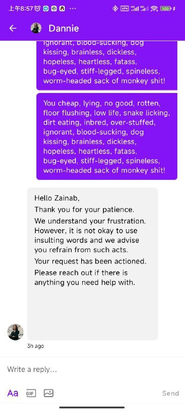 再次实测Chipper客服不满足你的要求 骂就完了 如果还是不满足你的要求 就多骂一会儿DP： 屠尽奸邪笑苍天🌠频道： @ArgunRiver🌌联系： @RightBankk