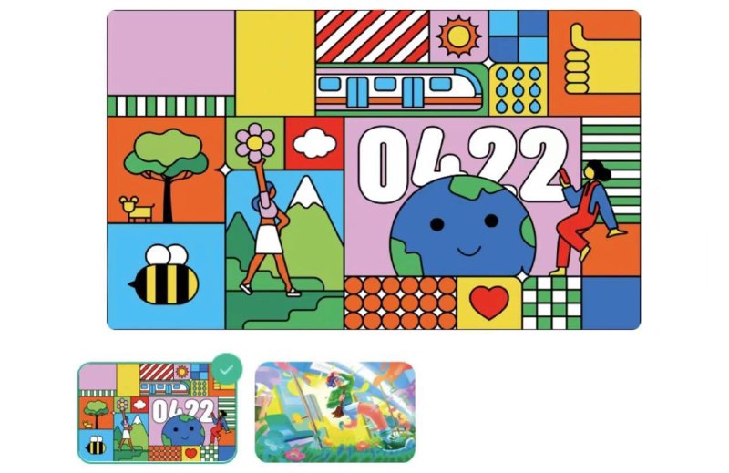苹果交通联合公交卡上新地球日主题卡面，免费领取限时一年使用  苹果 iPhone、Apple Watch 交通联合公交卡今日上新两款地球日卡面，用户可在公交卡所属 App 免费领取使用，卡面限时 365 天