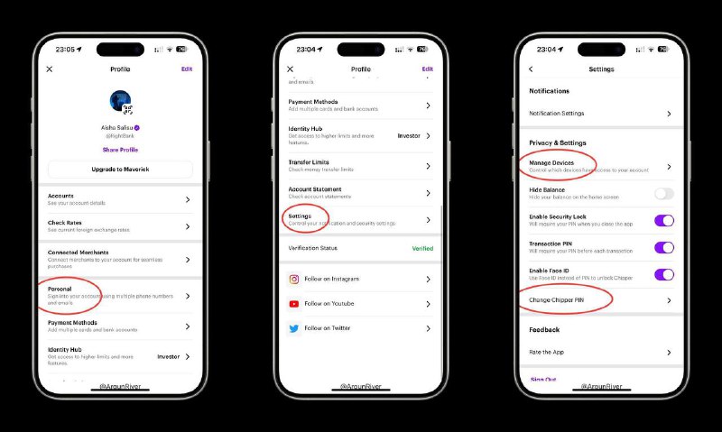 🇳🇬Chipper Cash使用教程由于Chipper Cash新的政策，换绑手机号和邮箱变得更困难，本频道售出的Chipper Cash均提供小黑注册的邮箱账户且不绑定手机号码，方便自行绑定，规避安全风险